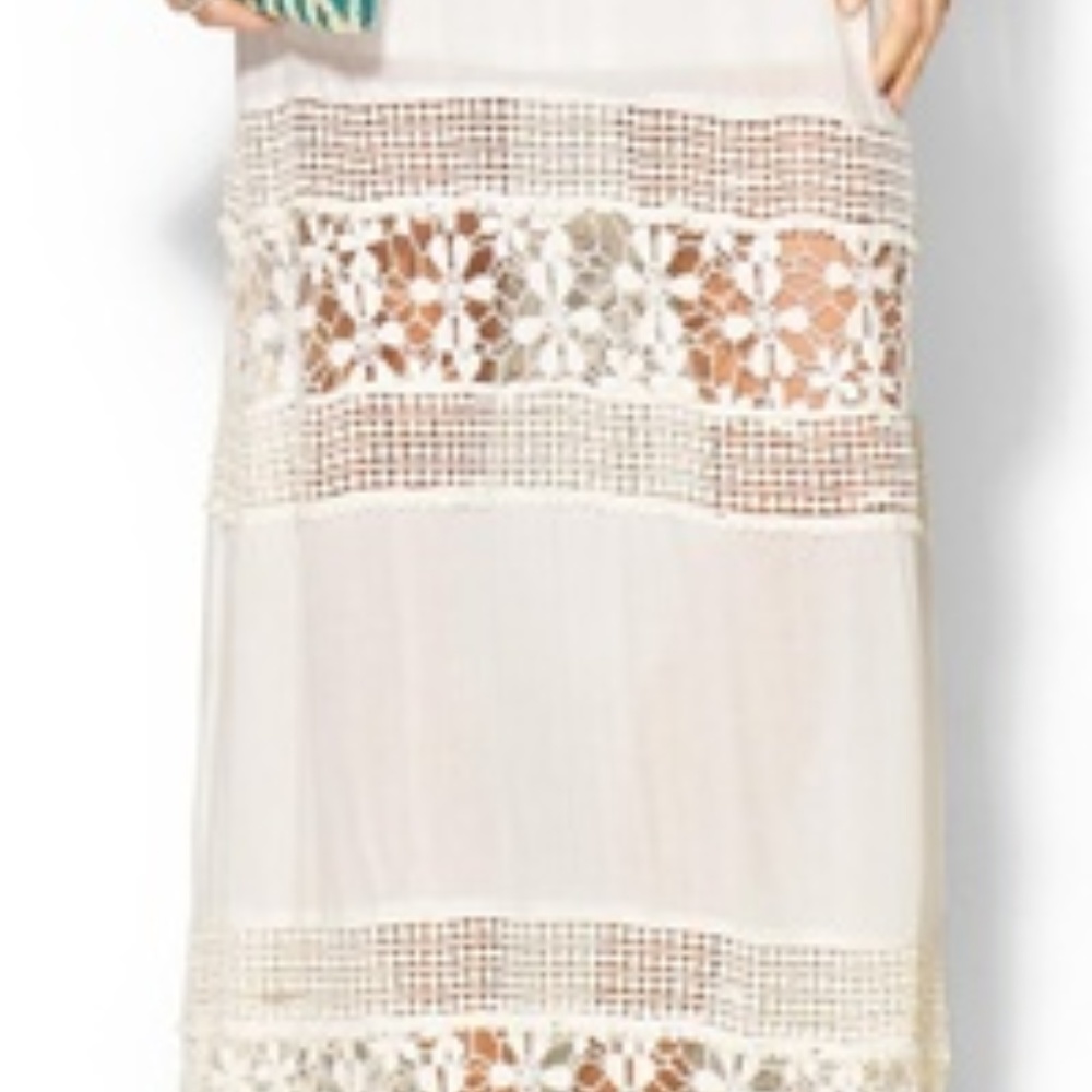 Anthropologie Crochet Lace Maxi Dress, S/M - Picture 2 of 8